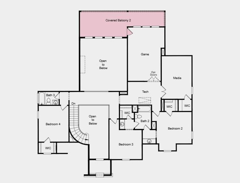 Additional highlights include: Additional bedrooom and bath in place of tandem, study, shower at bath 4, covered outdoor living with balcony. Additional highlights include: Additional bedrooom and bath in place of tandem, study, shower at bath 4, covered outdoor living with balcony.