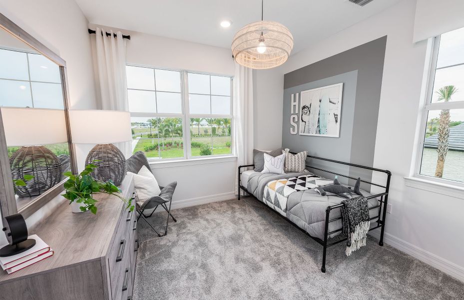 Furnished interior view inside a new home in Avondale at Avenir, Palm Beach Gardens (Image 6).