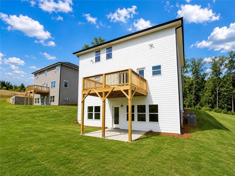 Exterior details and patio area of a home in Thunder Ridge, Dawsonville (Image 2). Exterior details and patio area of a home in Thunder Ridge, Dawsonville (Image 2).
