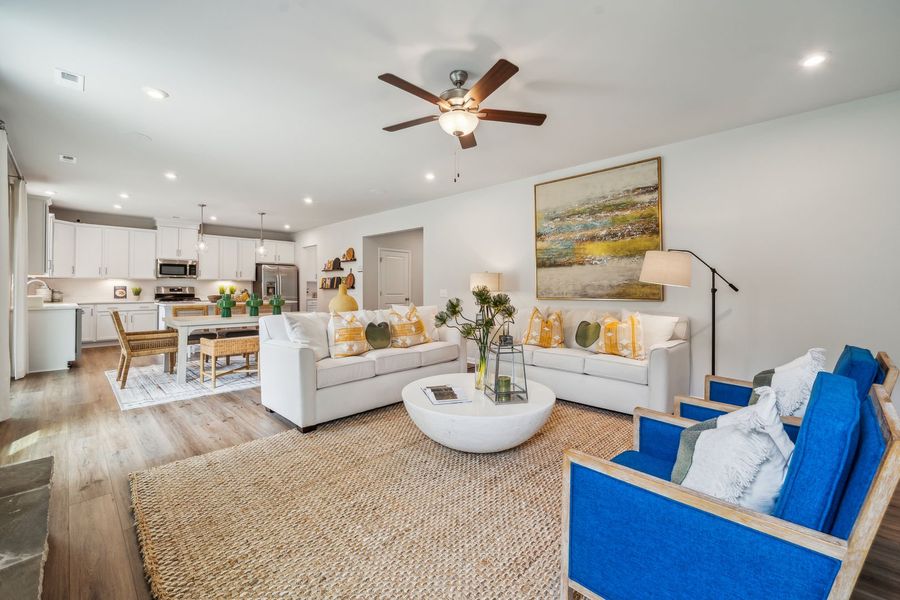 Furnished interior view inside a new home in Fallbrook Single Family Homes, Indian Trail (Image 13). Furnished interior view inside a new home in Fallbrook Single Family Homes, Indian Trail (Image 13).