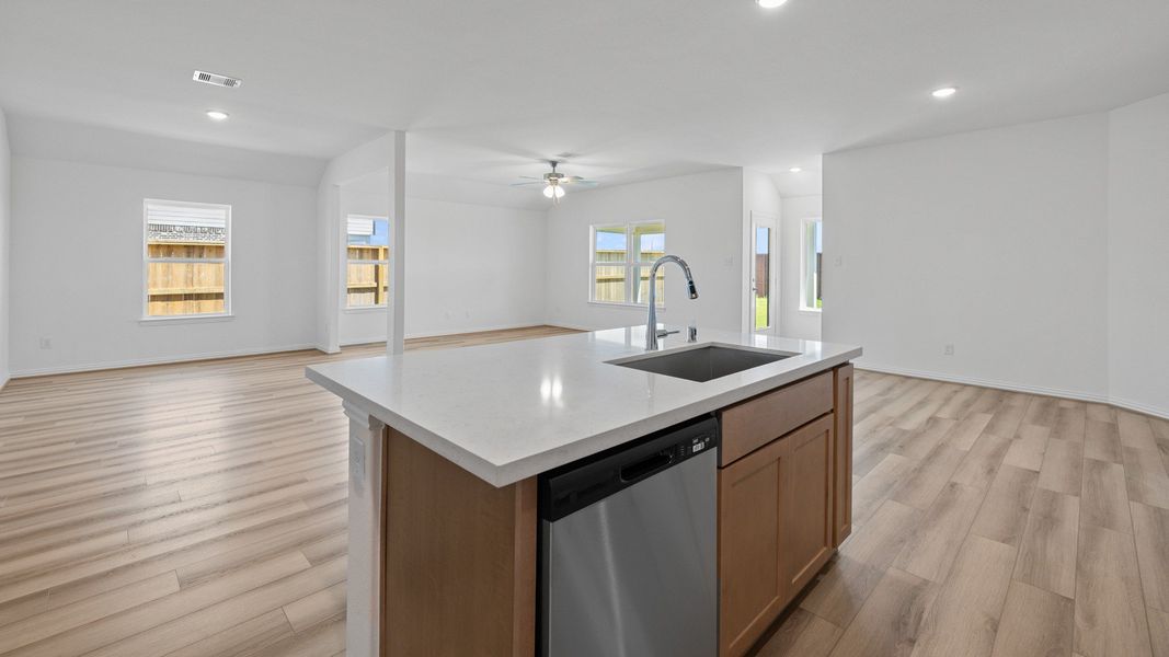 Furnished interior view inside a new home in Oakwood Estates, Waller (Image 19).
