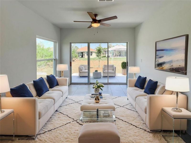 Furnished interior view inside a new home in , Rotonda West (Image 6).