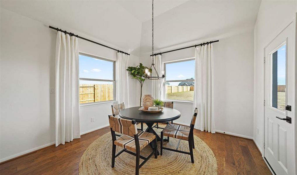 Sun-lit dining area (*Photo not of actual home and used for illustration purposes only.)