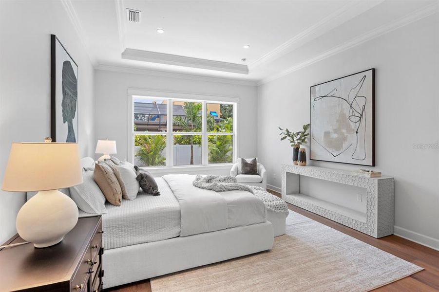 Furnished interior view inside a new home in , Tampa (Image 34).