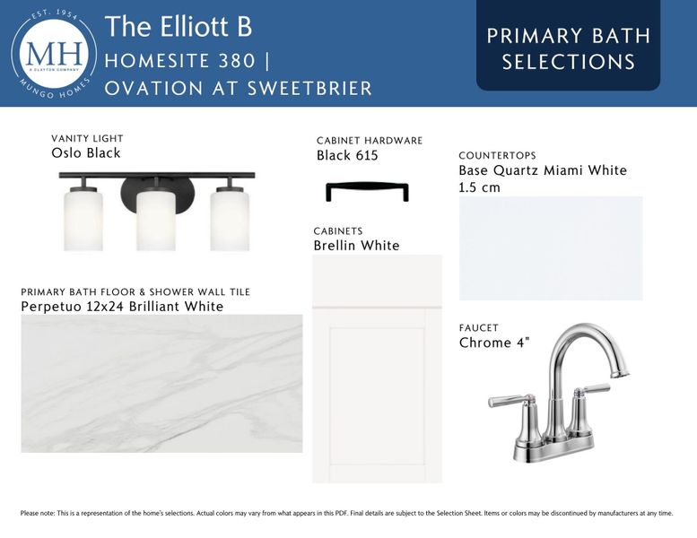 Sample of building materials used in homes in Ovation at Sweetbrier, Durham (Image 8). Sample of building materials used in homes in Ovation at Sweetbrier, Durham (Image 8).