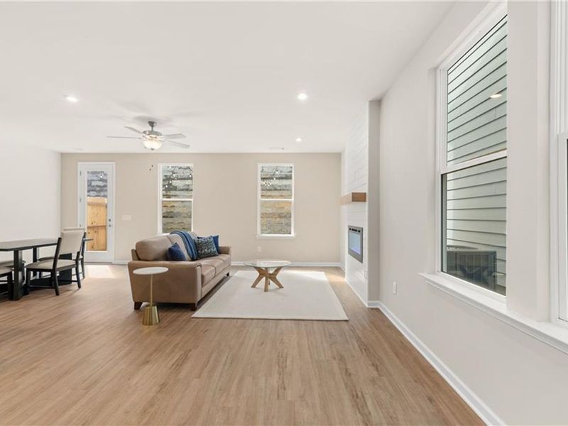 Furnished interior view inside a new home in The Village at Shallowford, Kennesaw (Image 10).