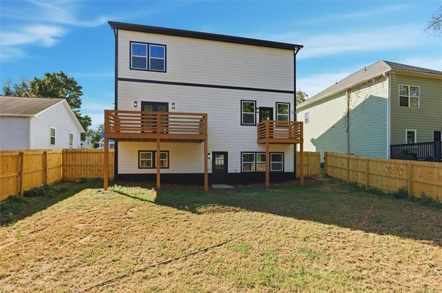 Exterior details and patio area of a home in , Atlanta (Image 25).