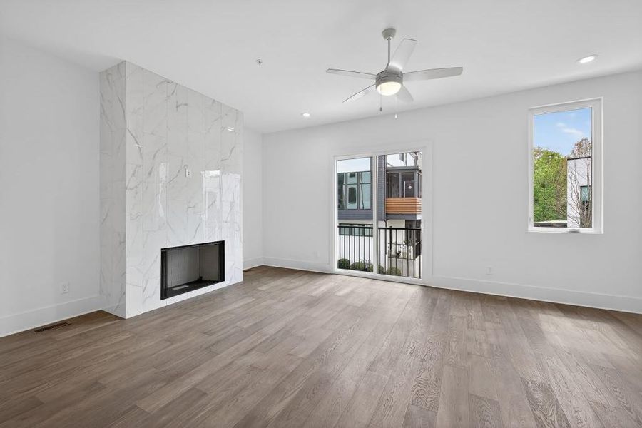 Spacious, unfurnished interior of a new home in Overlook at Moda, Decatur (Image 25). Spacious, unfurnished interior of a new home in Overlook at Moda, Decatur (Image 25).