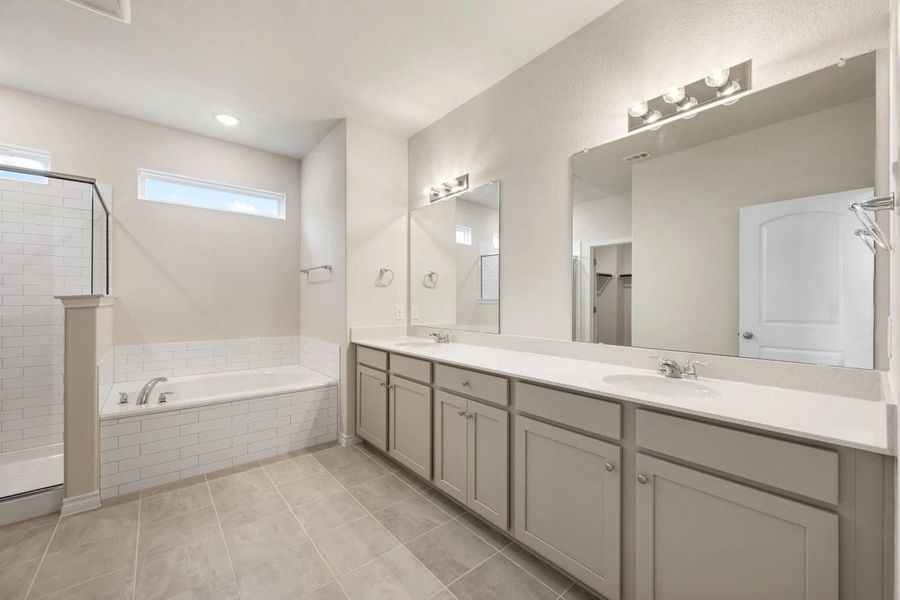 Furnished interior view inside a new home in The Cottages at Lariat, Liberty Hill (Image 16).