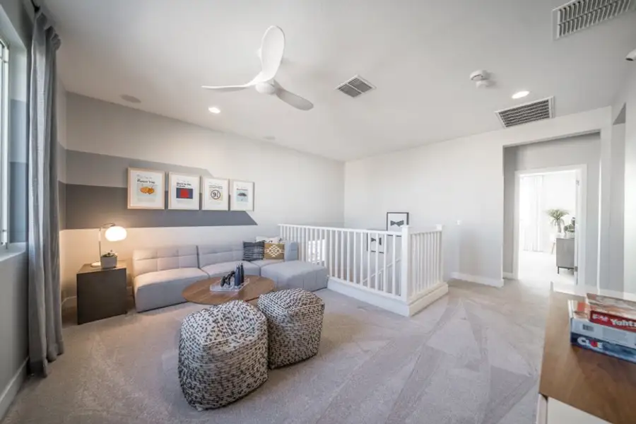 Furnished interior view inside a new home in Hawes Crossing, Mesa (Image 16). Furnished interior view inside a new home in Hawes Crossing, Mesa (Image 16).