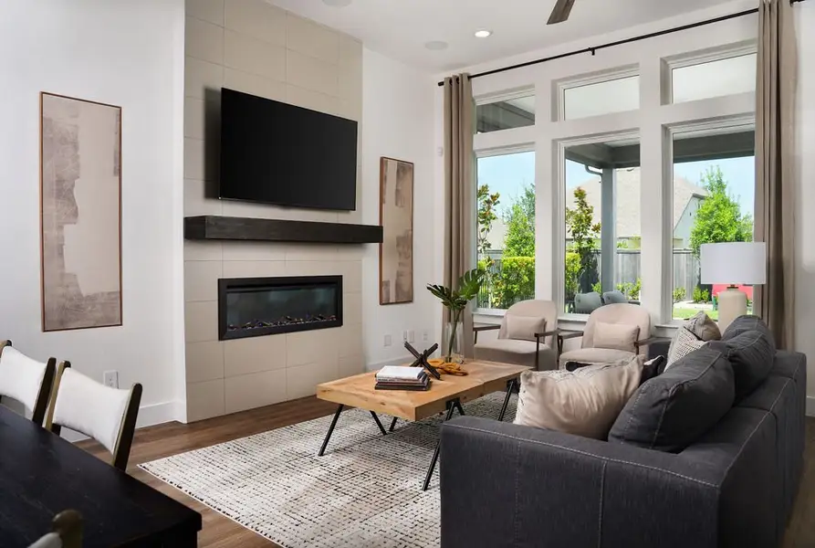Representative furnished interior of a home built from the Sheffield by Beazer Homes in Elyson, Katy (Image 6).