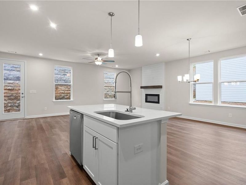 Furnished interior view inside a new home in The Village at Shallowford, Kennesaw (Image 7).