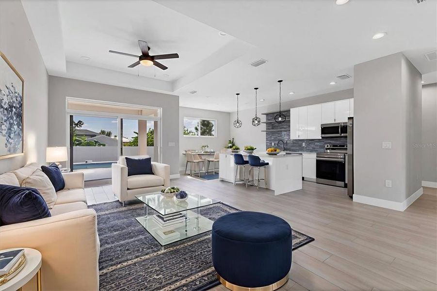 Furnished interior view inside a new home in , Port Charlotte (Image 11). Furnished interior view inside a new home in , Port Charlotte (Image 11).