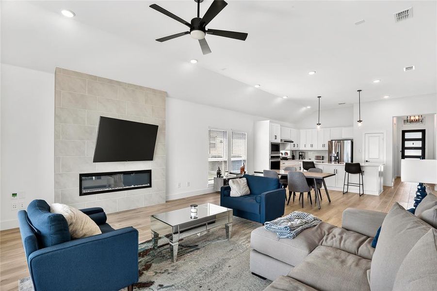 Furnished interior view inside a new home in , Little Elm (Image 7).
