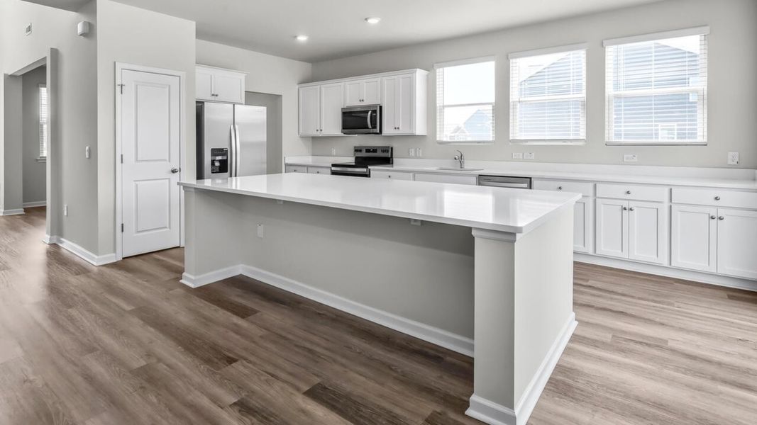 Furnished interior view inside a new home in Surfside Landing, Hubert (Image 6). Furnished interior view inside a new home in Surfside Landing, Hubert (Image 6).