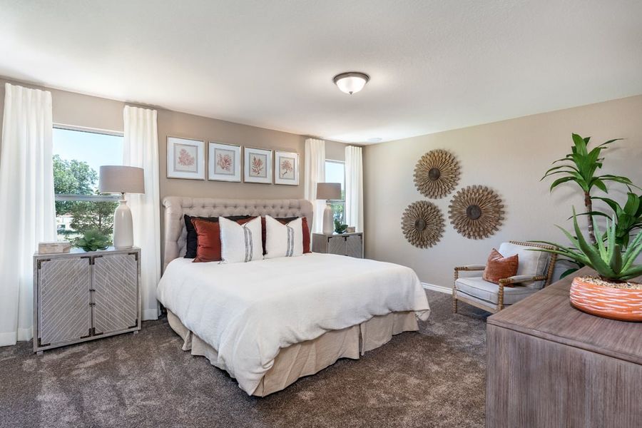 Representative furnished interior of a home built from the 2245 by KB Home in Knox Ridge, Converse (Image 9). Representative furnished interior of a home built from the 2245 by KB Home in Knox Ridge, Converse (Image 9).