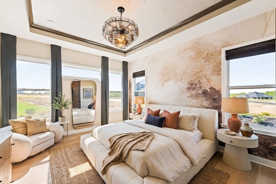 Furnished interior view inside a new home in Hidden Fields, Hoschton (Image 16).