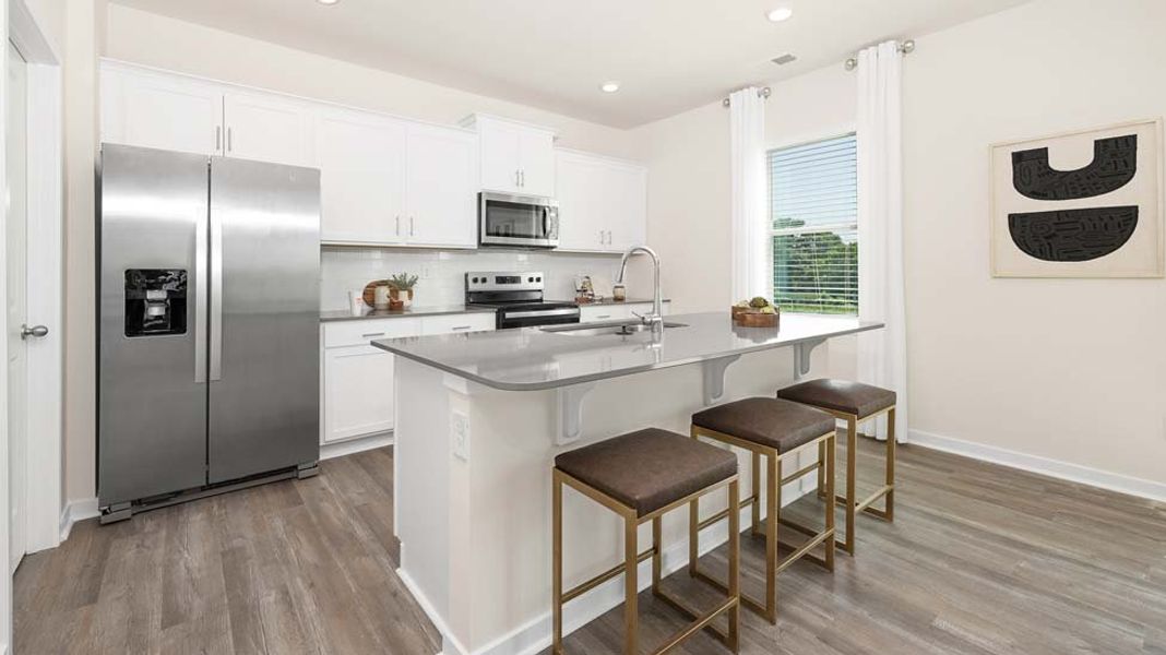 Representative furnished interior of a home built from the Galen by D.R. Horton in Shepherd's Farm, Mooresville (Image 9).