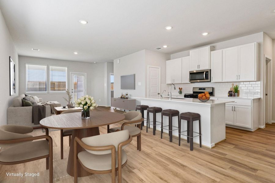 Furnished interior view inside a new home in Granger Pointe - Traditional Series, New Caney (Image 7).