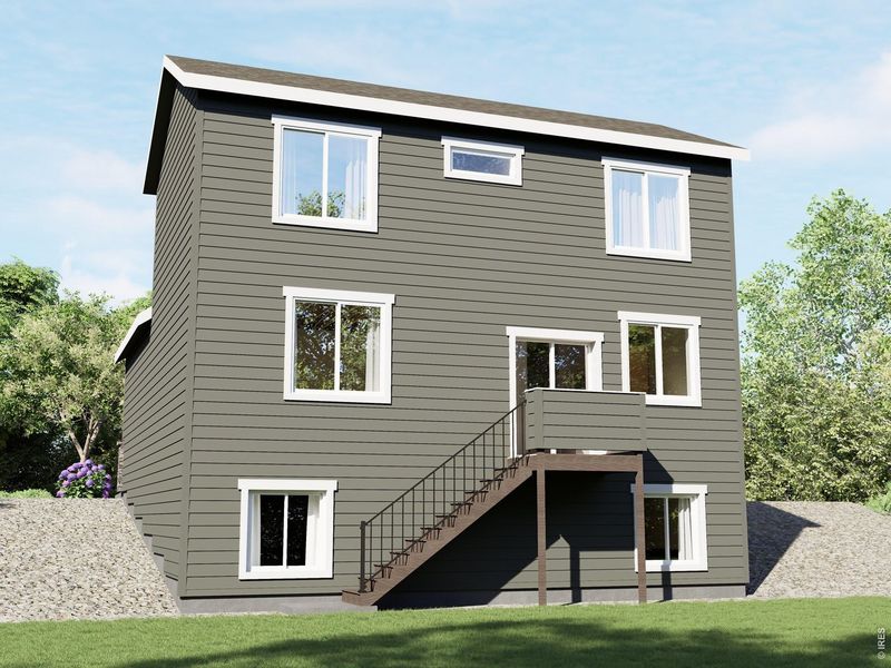 Exterior details and patio area of a home in Wilson Commons, Loveland (Image 3).