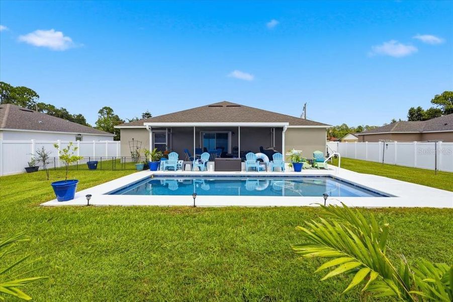 Exterior details and patio area of a home in , Palm Coast (Image 23). Exterior details and patio area of a home in , Palm Coast (Image 23).