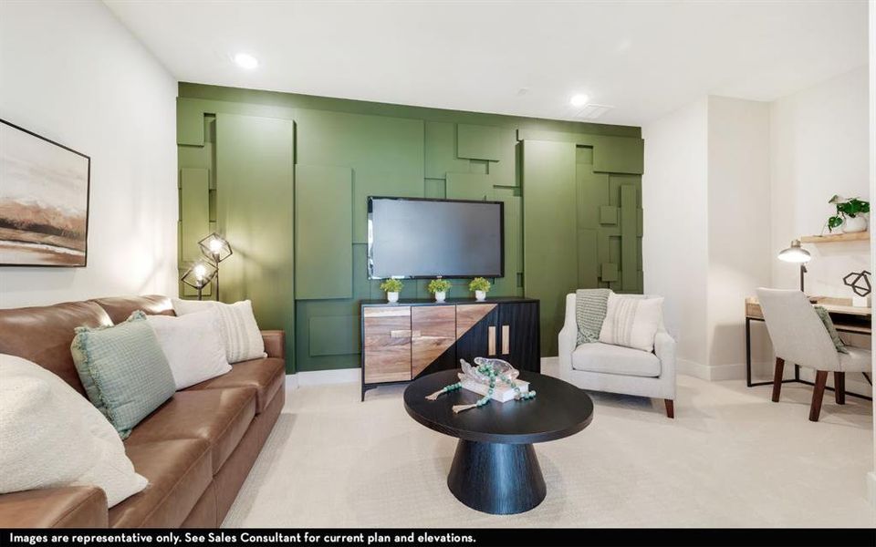 Furnished interior view inside a new home in Green Meadows, Celina (Image 8).