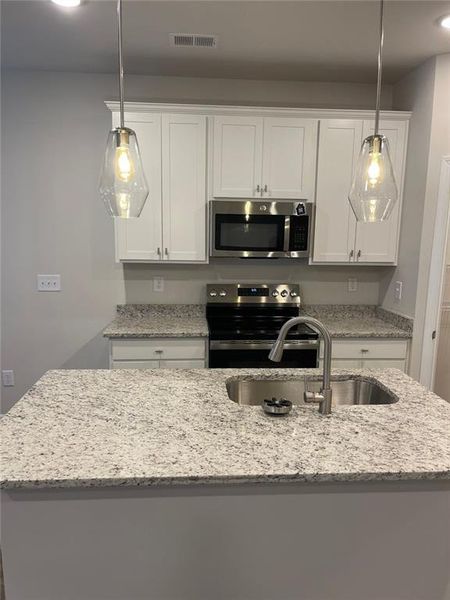Close-up of interior finishes inside a home in The Enclave Townhomes, Hampton (Image 8).