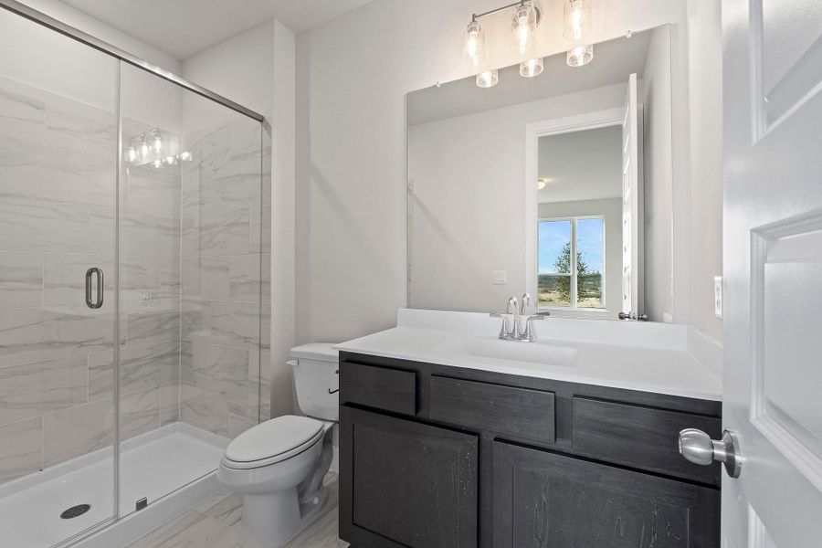 Furnished interior view inside a new home in Lariat, Liberty Hill (Image 18). Furnished interior view inside a new home in Lariat, Liberty Hill (Image 18).
