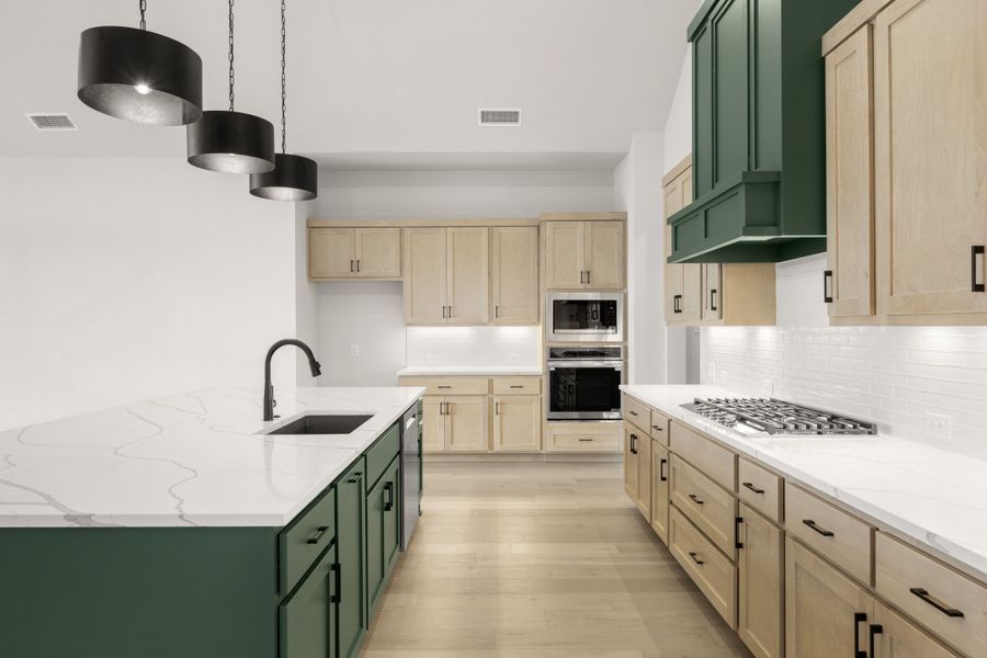 Furnished interior view inside a new home in Rio Vista at Kelly Ranch, Aledo (Image 15). Furnished interior view inside a new home in Rio Vista at Kelly Ranch, Aledo (Image 15).