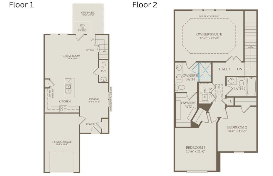 2D floor plan layout of this home in Sedgefield Green, Greensboro, NC (Image 4). 2D floor plan layout of this home in Sedgefield Green, Greensboro, NC (Image 4).