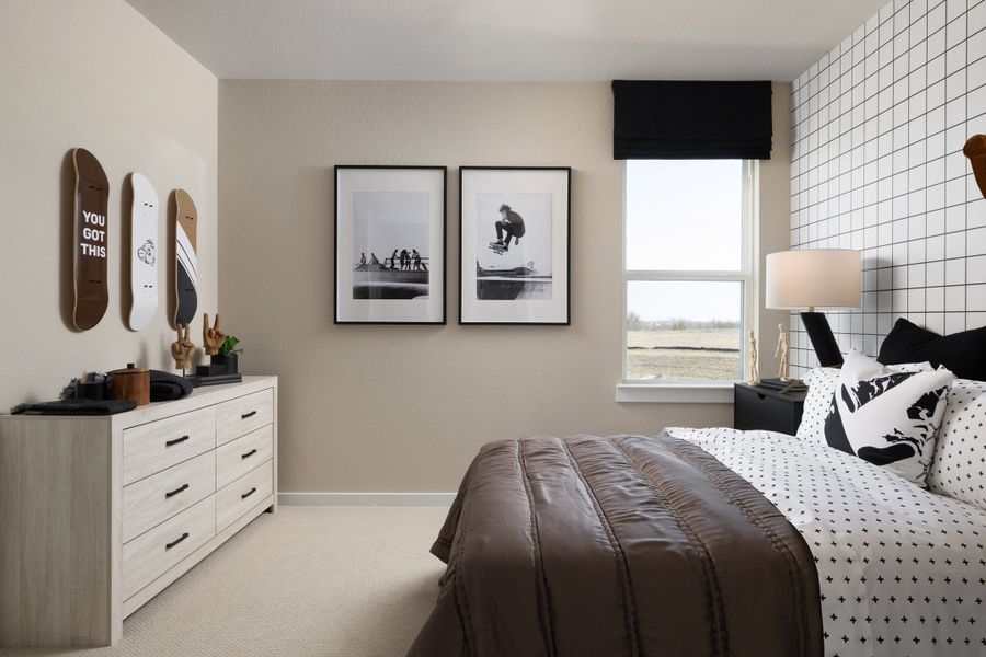 Furnished interior view inside a new home in Heritage, Dripping Springs (Image 38).