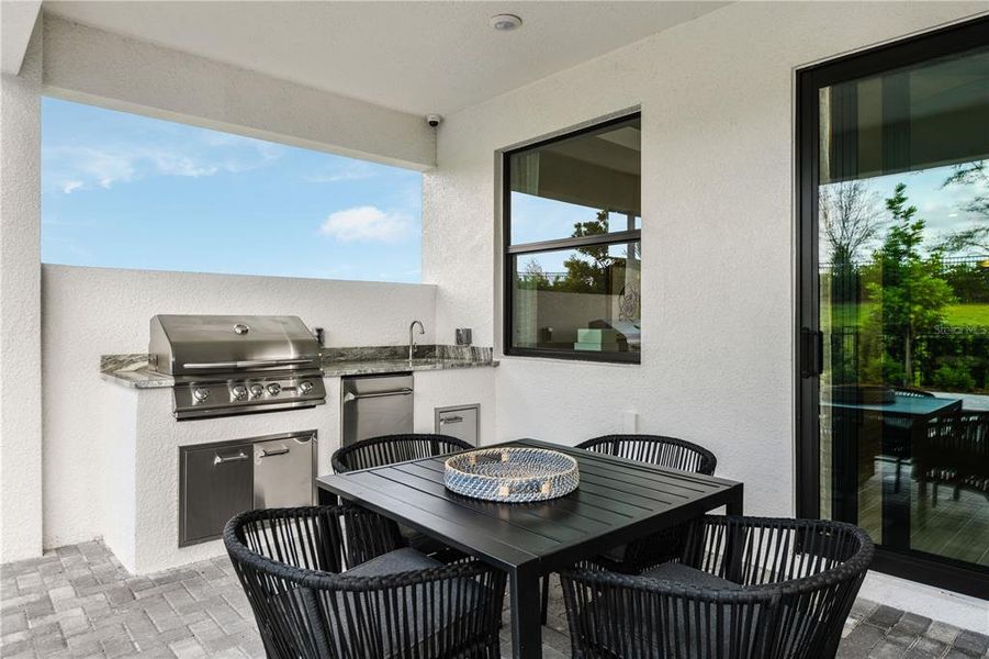 Exterior details and patio area of a home in Cresswind Lakewood Ranch, Lakewood Ranch (Image 26). Exterior details and patio area of a home in Cresswind Lakewood Ranch, Lakewood Ranch (Image 26).