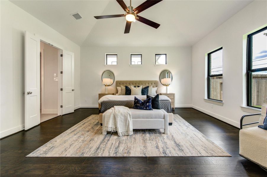 Furnished interior view inside a new home in Westview Terrace, Houston (Image 17). Furnished interior view inside a new home in Westview Terrace, Houston (Image 17).