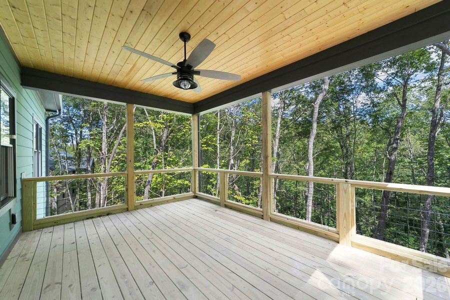 Exterior details and patio area of a home in , Brevard (Image 30).