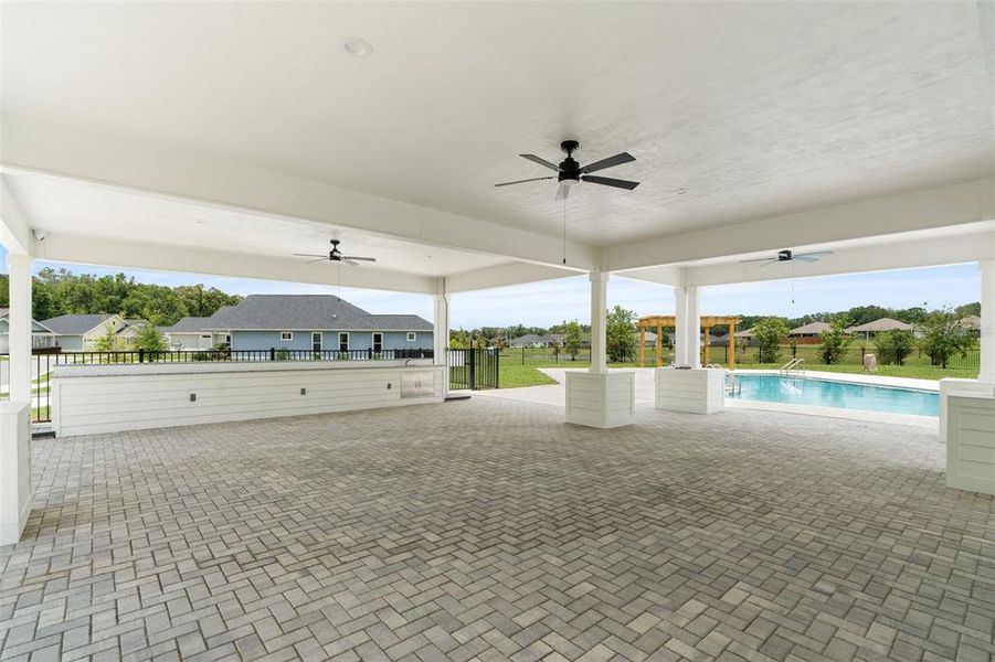 Exterior details and patio area of a home in Savannah Station, Alachua (Image 4). Exterior details and patio area of a home in Savannah Station, Alachua (Image 4).
