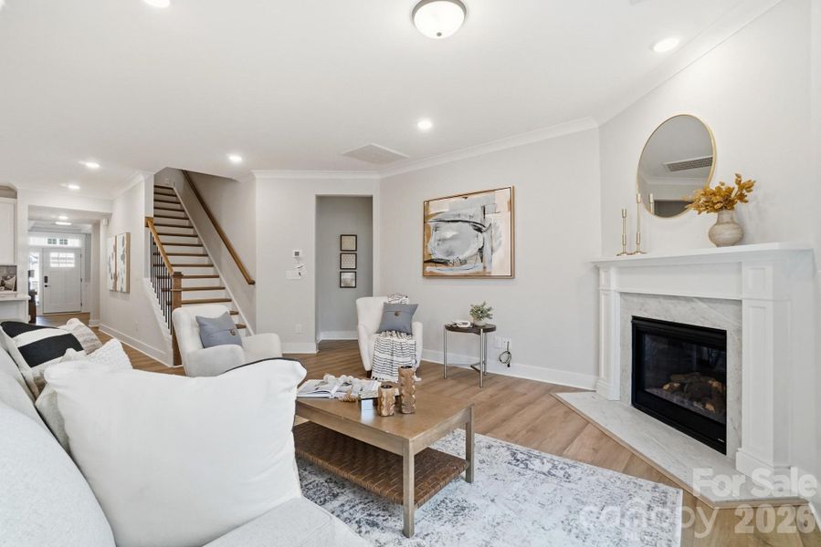 Furnished interior view inside a new home in Villas at Prestwick, Mooresville (Image 7).