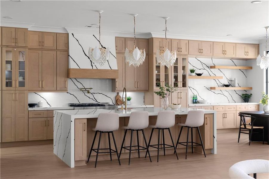 Furnished interior view inside a new home in , Suwanee (Image 81).