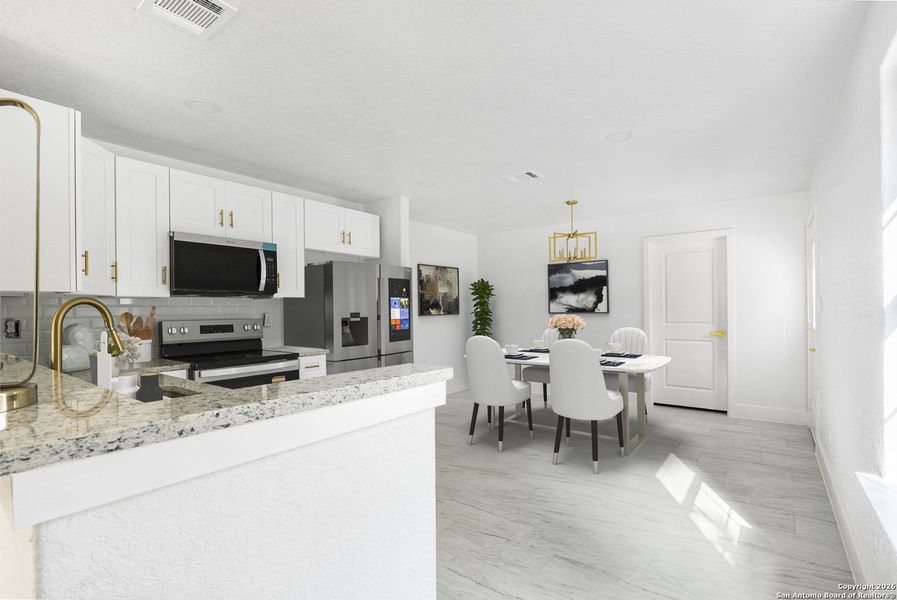 Furnished interior view inside a new home in , Spring Branch (Image 12).