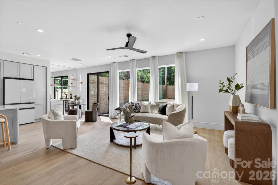 Furnished interior view inside a new home in , Charlotte (Image 31).