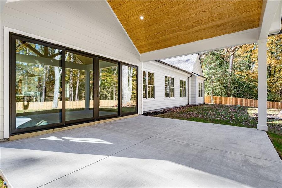 Exterior details and patio area of a home in , Tucker (Image 30).