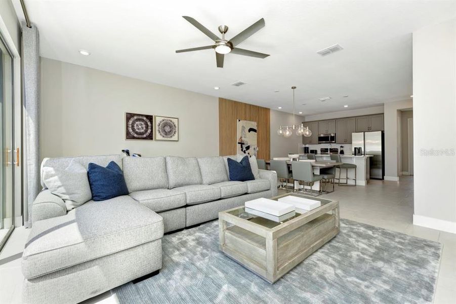 Furnished interior view inside a new home in , Kissimmee (Image 8). Furnished interior view inside a new home in , Kissimmee (Image 8).