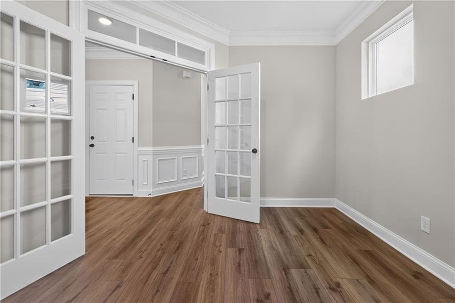 Spacious, unfurnished interior of a new home in Villas at Dawsonville, Dawsonville (Image 19). Spacious, unfurnished interior of a new home in Villas at Dawsonville, Dawsonville (Image 19).