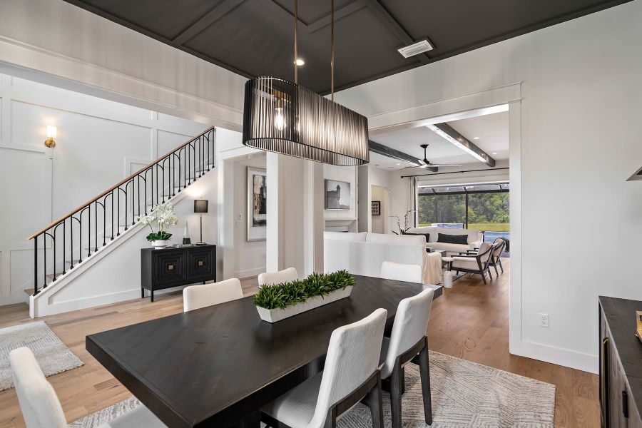 Representative furnished interior of a home built from the Kasie - Hidden Creek by MasterCraft Builder Group in SilverLeaf, St. Augustine (Image 14).
