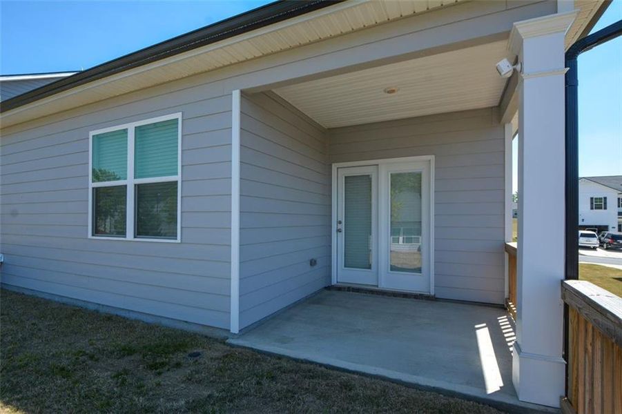 Exterior details and patio area of a home in , Lithonia (Image 3).