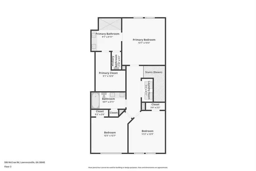 2D floor plan layout of this home in , Lawrenceville, GA (Image 5).