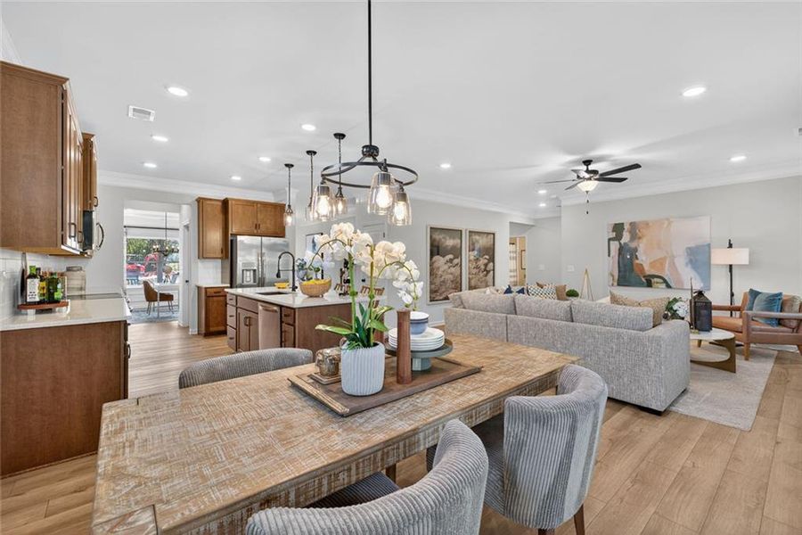 Furnished interior view inside a new home in Allen Manor, Hoschton (Image 21).