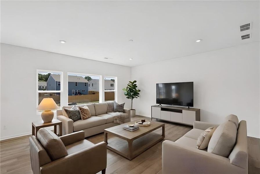 Furnished interior view inside a new home in Cherry Glen, Euharlee (Image 9). Furnished interior view inside a new home in Cherry Glen, Euharlee (Image 9).
