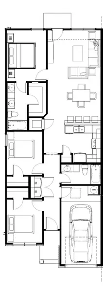 2D floor plan layout of this home in College Park Townhomes, Troy, TX (Image 2). 2D floor plan layout of this home in College Park Townhomes, Troy, TX (Image 2).