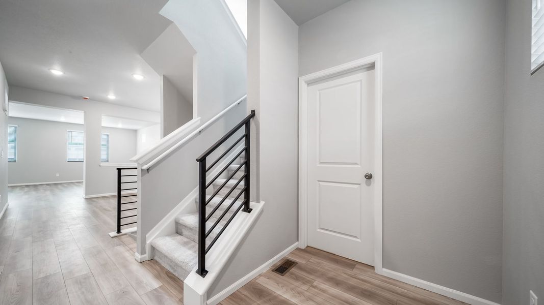 Spacious, unfurnished interior of a new home in Reunion, Commerce City (Image 22). Spacious, unfurnished interior of a new home in Reunion, Commerce City (Image 22).