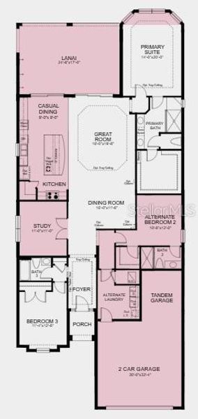 2D floor plan layout of this home in Esplanade at Wiregrass Ranch, Wesley Chapel, FL (Image 3). 2D floor plan layout of this home in Esplanade at Wiregrass Ranch, Wesley Chapel, FL (Image 3).